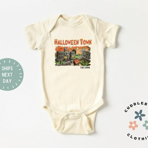 Halloweentown Baby Bodysuit, Bodysuit, Retro , First Halloween,