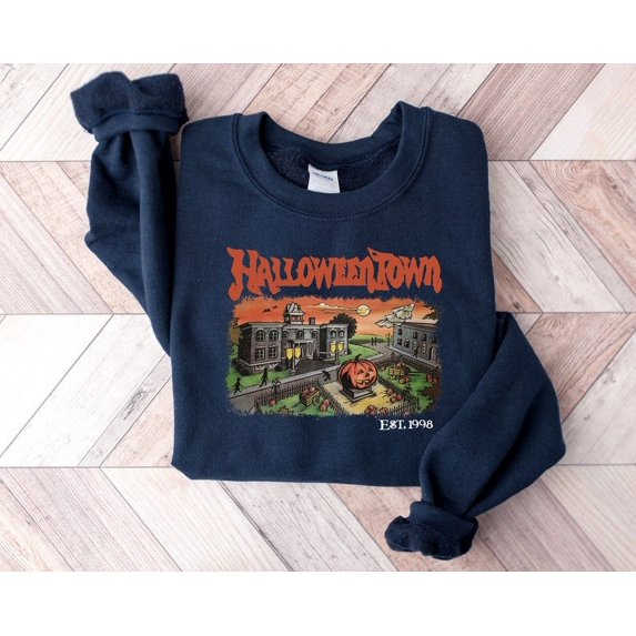 Halloweentown Est 1998 Sweatshirt, Halloweentown University, Retro Halloweentown Sweatshirt, Fall Sweatshirt, Halloween Sweatshirt