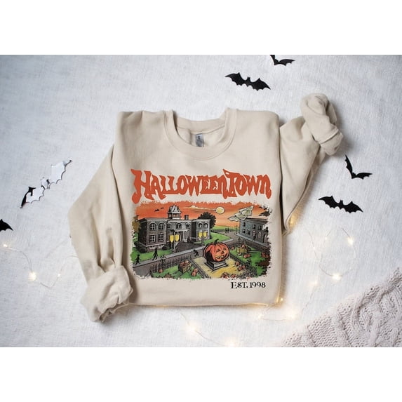Halloweentown Est. 1998 Sweatshirt – Retro Halloweentown University Graphic – Fall Halloween Crewneck