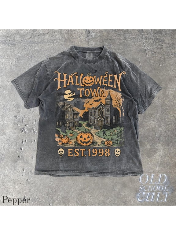 Halloweentown Est 1998 T-Shirt, Retro Comfort Colors Halloween University Spooky Tee