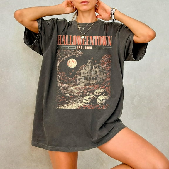 Halloweentown Shirt - Retro Halloween Comfort Colors Shirt, Not So Scary Shirt, Aesthetic Halloween Town Est 1998 Shirt, Spooky Fall Shirt