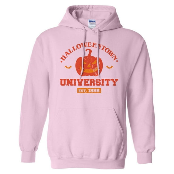 Halloweentown University Hoodie Sweatshirt Unisex Small Pink