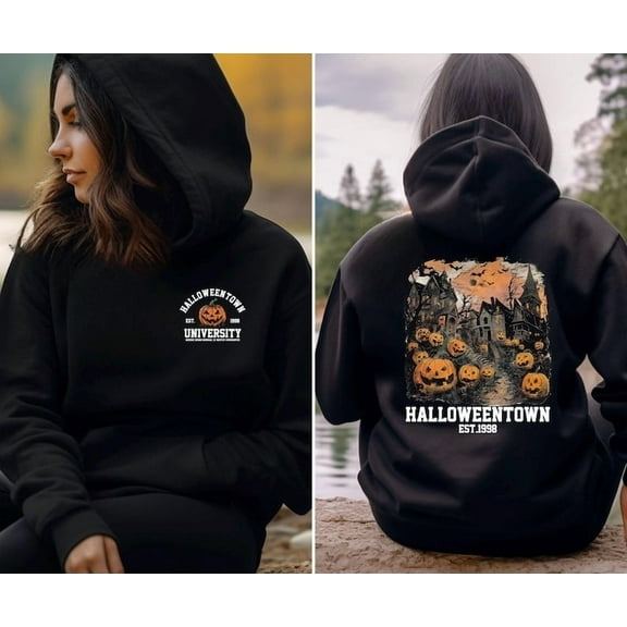 Halloweentown University Hoodie – Vintage 1998 Fall Sweatshirt for Halloween Fans