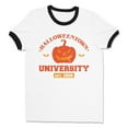 thumbnail image 1 of Halloweentown University Ringer Tee Shirt Unisex 2X-Large White/Black, 1 of 5