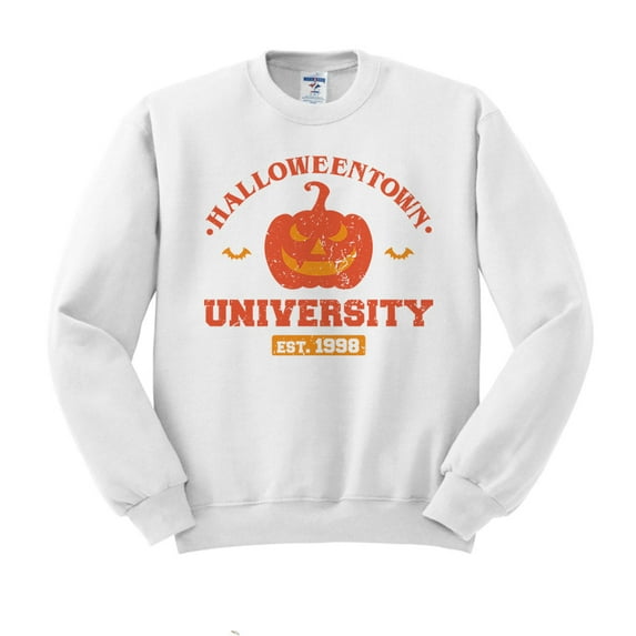 Halloweentown University Sweatshirt Unisex Large White