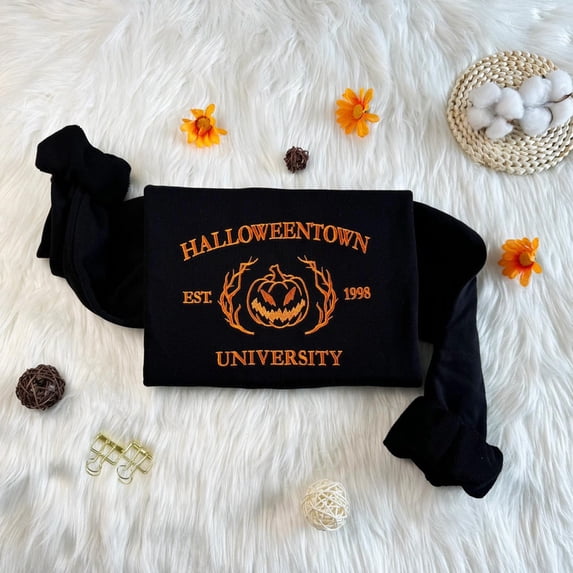 Halloweentwon Embroidered Sweatshirt