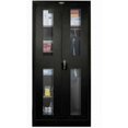 thumbnail image 1 of Hallowell 455C24SV-ME 400 Series Stationary SV Combination Cabinet, 36W in. x 24D in. x 72H in. , 708 Midnight Ebony, Single Tier, Double Safety-View Door, 1-Wide, Knock-down, 1 of 1