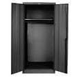 thumbnail image 1 of Hallowell 835W18ME 800 Series Stationary Wardrobe Cabinet, 36 in. W x 18 in. D x 78 in. H, 708 Midnight Ebony, Single Tier, Double Solid Door, 1-Wide, Knock-down, 1 of 1