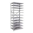 thumbnail image 1 of Hallowell A471C-24PL-AM MedSafe Antimicrobial Hi-Tech Shelving 48 in. W x 24 in. D x 87 in. H 711 Platinum 11 Adjustable Shelves, 1 of 1
