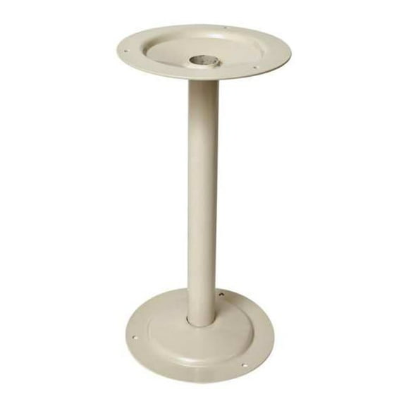 Hallowell Bench Pedestal,H 15-7/8,Steel,Parchment 4805PT