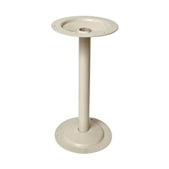 Hallowell Bench Pedestal,H 15-7/8,Steel,Parchment 4805PT