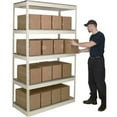 thumbnail image 1 of Hallowell DRH723084-4AP Rivetwell, Double Rivet Boltless Shelving 72 in. W x 30 in. D x 84 in. H 729 Parchment 4 Levels, 1 of 1