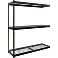 thumbnail image 1 of Hallowell DRHC484884-3A-W-ME Rivetwell, Double Rivet Boltless Shelving with Center Support 48 in. W x 48 in. D x 84 in. H 708 Midnight Ebony 3 Levels, 1 of 1
