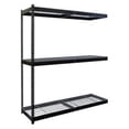 thumbnail image 1 of Hallowell DRHC601884-3A-W-ME Rivetwell, Double Rivet Boltless Shelving with Center Support 60 in. W x 18 in. D x 84 in. H 708 Midnight Ebony 3 Levels, 1 of 1