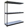 thumbnail image 1 of Hallowell DRHC723084-3A-E-ME Rivetwell, Double Rivet Boltless Shelving with Center Support 72 in. W x 30 in. D x 84 in. H 708 Midnight Ebony 3 Levels, 1 of 1