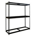thumbnail image 1 of Hallowell DRHC723084-3A-ME Rivetwell, Double Rivet Boltless Shelving with Center Support 72 in. W x 30 in. D x 84 in. H 708 Midnight Ebony 3 Levels, 1 of 1