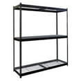 thumbnail image 1 of Hallowell DRHC964884-3S-P-ME Rivetwell, Double Rivet Boltless Shelving with Center Support 96 in. W x 48 in. D x 84 in. H 708 Midnight Ebony 3 Levels, 1 of 1