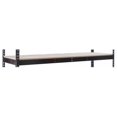 thumbnail image 1 of Hallowell DRHCPL6048ME Rivetwell, Double Rivet Boltless Shelving with Center Support 60 in. W x 48 in. D 708 Midnight Ebony 1 Level Includes Particle Board Decking, 1 of 1