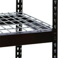 thumbnail image 1 of Hallowell DRHCWL4848ME Rivetwell, Double Rivet Boltless Shelving with Center Support 48 in. W x 48 in. D 708 Midnight Ebony 1 Level Includes Wire Deck Decking, 1 of 1