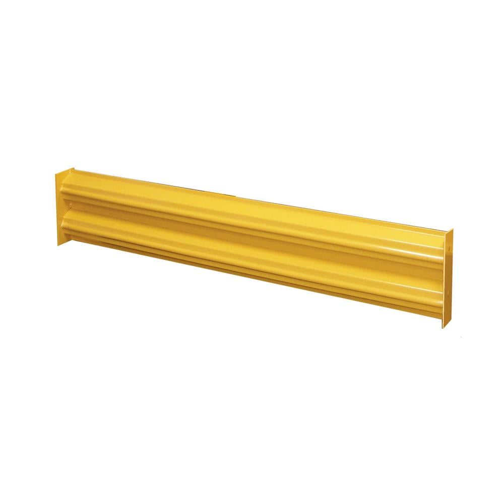 Hallowell Guardrail Rail, 43"W x 2.5"D x 12"H, Safety Yellow