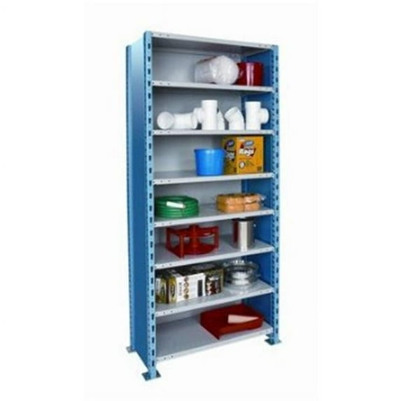 Hallowell H7523-1807PB Hallowell H-Post High Capacity Shelving 36 in. W x 18 in. D x 87 in. H 707 Marine Blue Posts and Sides