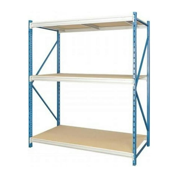 Hallowell HBR4836123-3S-P-PB 48 W x 36 D x 123 H in. Bulk Storage Rack Starter Unit - Steel