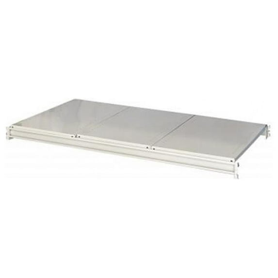 Hallowell HBRL9636S-PL 96 W x 48 D in. Light Gray Bulk Rack Shelf, 14 Gauge - Steel