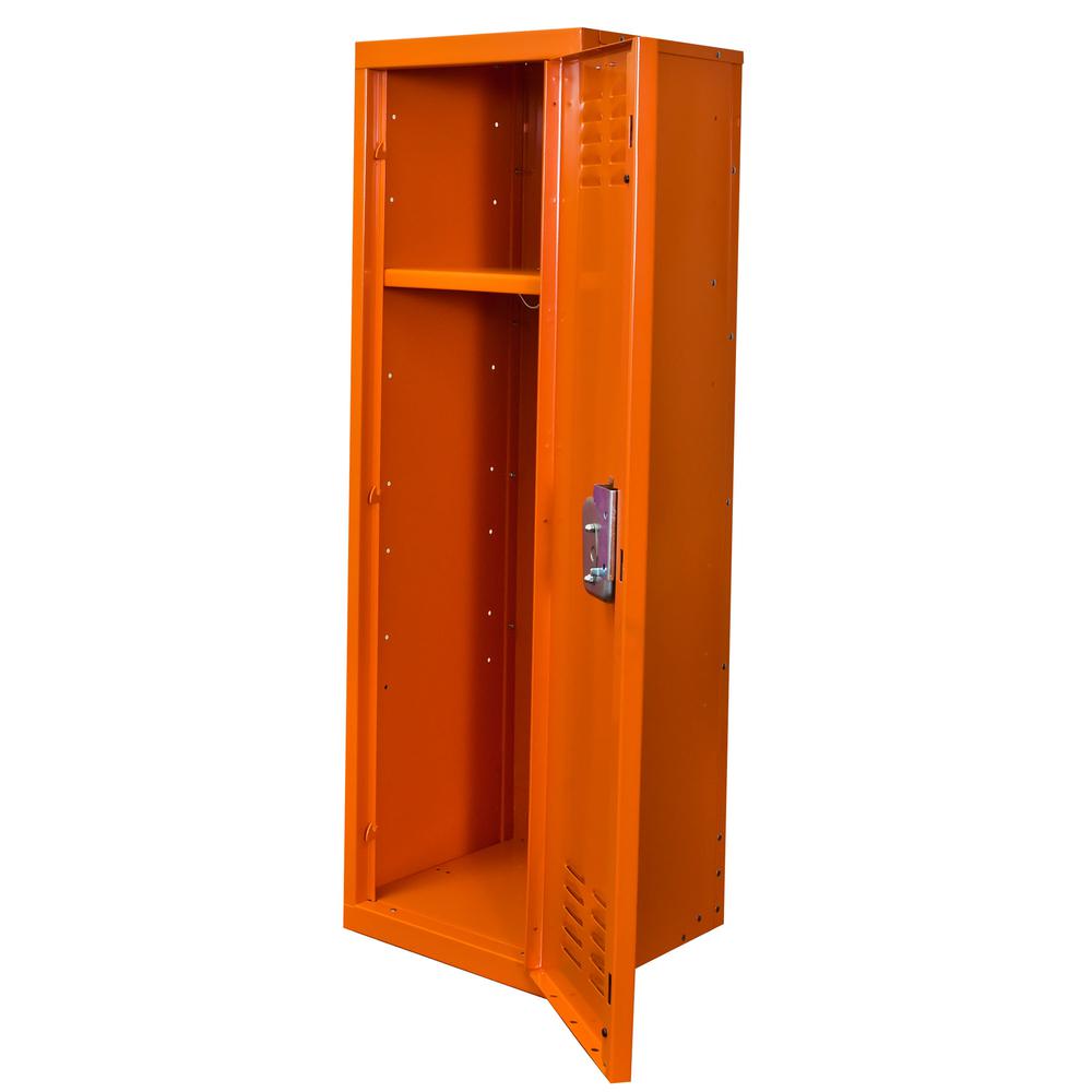 Hallowell Kid Locker, 15"W x 15"D x 48"H, 728 Hoop (orange), Single Tier, 1-Wide, Knock-Down - image 1 of 2