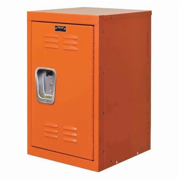 Wardrobe Locker, 15 in W, 15 in D, 24 in H, (1) Tier, (1) Wide, Orange HKL1515(24)-1HP