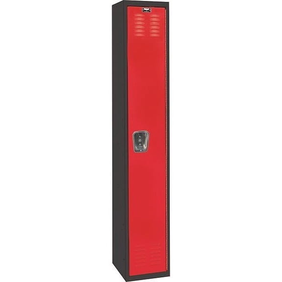Hallowell Lckr,1x1Lckr,Red/Blk,72"x12"x18",Assm U1282-1A-MR