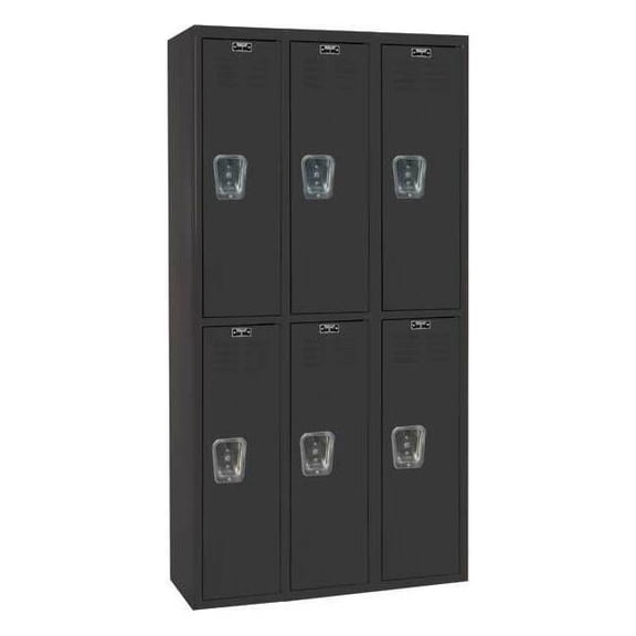 Hallowell Lckr,2x3Lckr,Black,72"x36"x18",Assm U3282-2A-ME