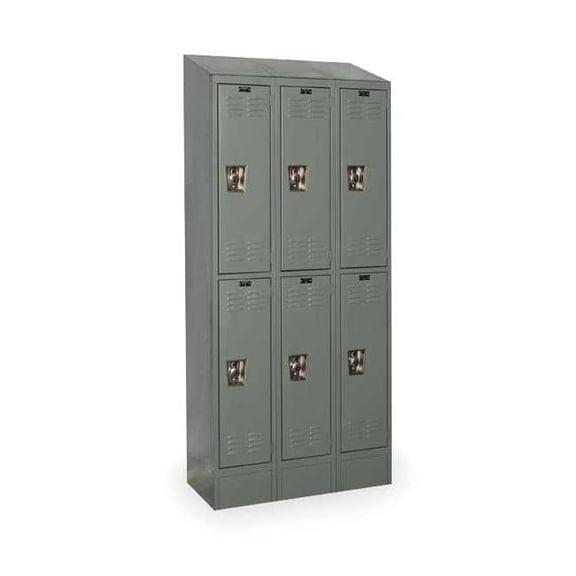 Hallowell Lckr,2x3Lckr,Drk Gry,84"x36"x18",Assm URB3288-2ASB-HG