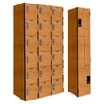 thumbnail image 1 of Hallowell PHL1282-1A-E-FA VersaMax Phenolic Locker, 12 in. W x 18 in. D x 72 in. H, Figured Annigre, Single Tier, 1-Wide, Assembled, 1 of 1