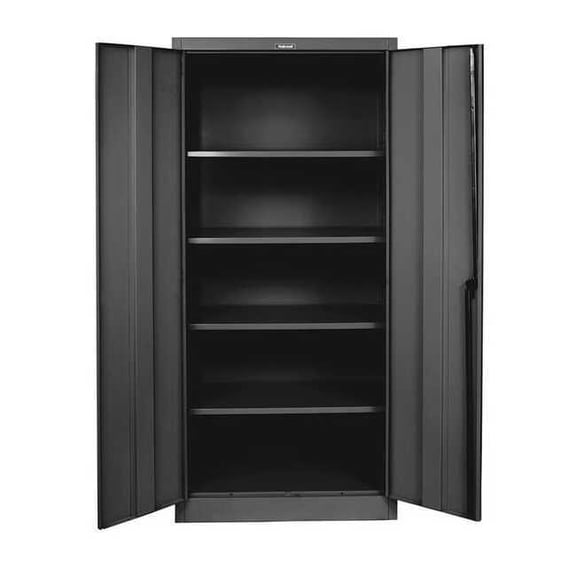 Hallowell Storage Cabinet,72"x48"x24",Black,4Shlv 425S24A-ME