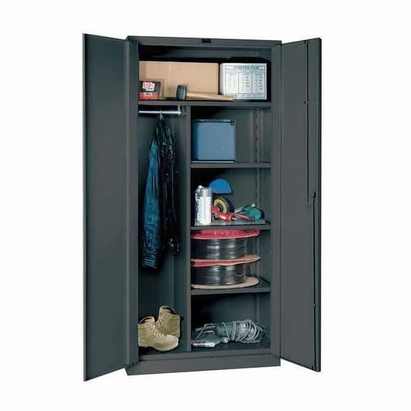 Hallowell Strg Cab,78"x36"x24",Charcoal,4Shlv HW6CC6478-4CL