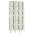 thumbnail image 1 of Hallowell U3258-6HDV-PT Hallowell Heavy-Duty Ventilated - HDV - Locker, 36 in. W x 12 in. D x 78 in. H, 729 Parchment, 6-Tier, 3-Wide, Knock-Down, 1 of 1