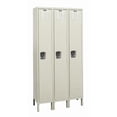 thumbnail image 1 of Hallowell U3288-1G-PT Hallowell Galvanite Locker, 36 in. W x 18 in. D x 78 in. H, 729 Parchment, Single Tier, 3-Wide, Knock-Down, 1 of 1