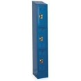thumbnail image 1 of Hallowell URB1288-3ASB-MB Hallowell ReadyBuilt II Locker, 12 in. W x 18 in. D x 78 in. H, 707 Marine Blue, Triple Tier, 1-Wide, Assembled, 1 of 1