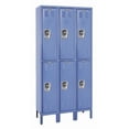 thumbnail image 1 of Hallowell URB3228-2A-MB Hallowell ReadyBuilt Locker, 36 in. W x 12 in. D x 78 in. H, 707 Marine Blue, Double Tier, 3-Wide, Assembled, 1 of 1
