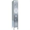 thumbnail image 1 of Hallowell USS1288-2 Hallowell 304 Stainless Steel Locker, 12 in. W x 18 in. D x 78 in. H, Stainless Steel, Double Tier, 1-wide, Knock-down, 1 of 1
