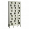 thumbnail image 1 of Hallowell USV3228-3PT Hallowell Safety-View Locker, 36 in. W x 12 in. D x 78 in. H, 729 Parchment, Triple Tier, 3-Wide, Knock-Down, 1 of 1