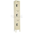 thumbnail image 1 of Hallowell UY1258-3A-PT Hallowell Maintenance-Free Quiet - MFQ - Locker, 12 in. W x 15 in. D x 78 in. H, 729 Parchment, Triple Tier, 1-Wide, Assembled, 1 of 1