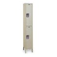 thumbnail image 1 of Hallowell UY1288-2PT Hallowell Maintenance-Free Quiet - MFQ - Locker, 12 in. W x 18 in. D x 78 in. H, 729 Parchment, Double Tier, 1-Wide, Knock-Down, 1 of 1