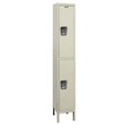 thumbnail image 1 of Hallowell UY1588-2PT Hallowell Maintenance-Free Quiet - MFQ - Locker, 15 in. W x 18 in. D x 78 in. H, 729 Parchment, Double Tier, 1-Wide, Knock-Down, 1 of 1