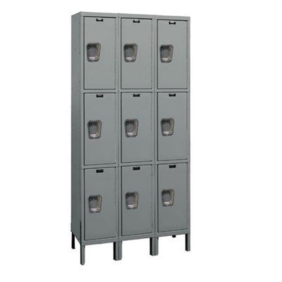Hallowell UY3228-3HG Hallowell Maintenance-Free Quiet - MFQ - Locker, 36 in. W x 12 in. D x 78 in. H,