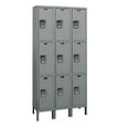 thumbnail image 1 of Hallowell UY3258-3A-HG Hallowell Maintenance-Free Quiet - MFQ - Locker, 36 in. W x 15 in. D x 78 in. H,, 1 of 1