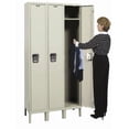 thumbnail image 1 of Hallowell UY3518-1PT Hallowell Maintenance-Free Quiet - MFQ - Locker, 45 in. W x 21 in. D x 78 in. H, 729 Parchment, Single Tier, 3-Wide, Knock-Down, 1 of 1
