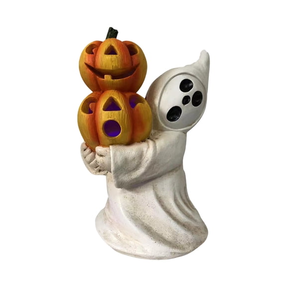 RXMEKW Halloween Decorations Halloween Ghost,Pumpkin Resin Statues, Garden Decor