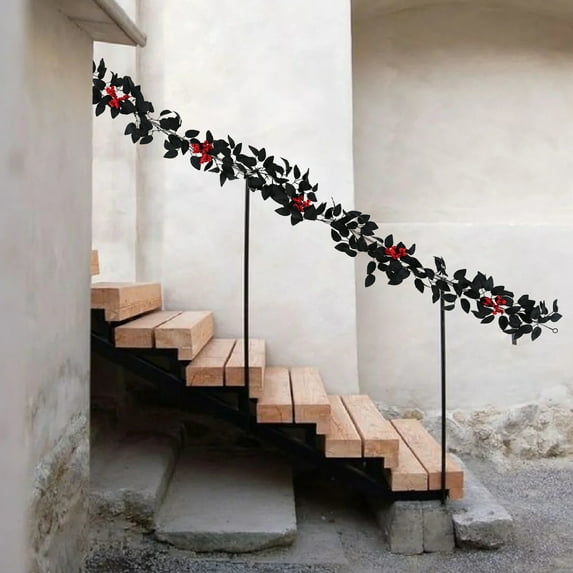 RXMEKW Halloween Decorations Halloween Rose Leaf Simulation Vine Artificial Rose Leaf Decoration Arrangements, Thanksgiving Pumpkin Vines