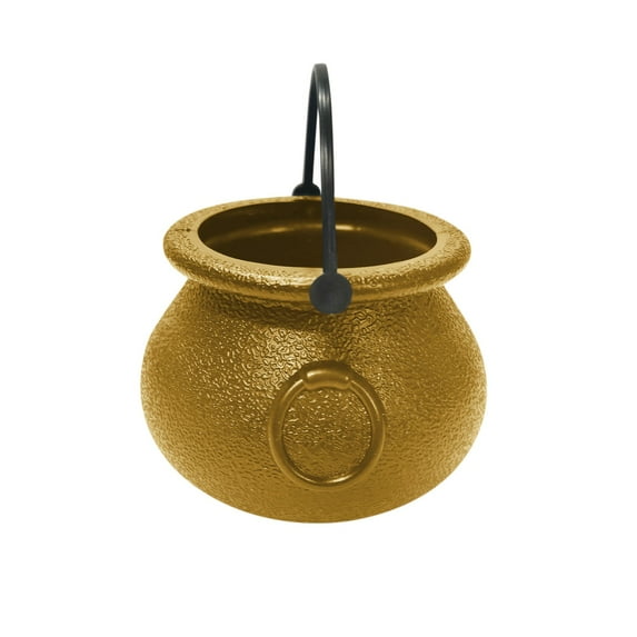 RXMEKW Halloween Decorations Plastic Witch Cauldron Candy Bowl Holder with Handle, Halloween "Trick Or Treat" Party Supply (No Candy included)